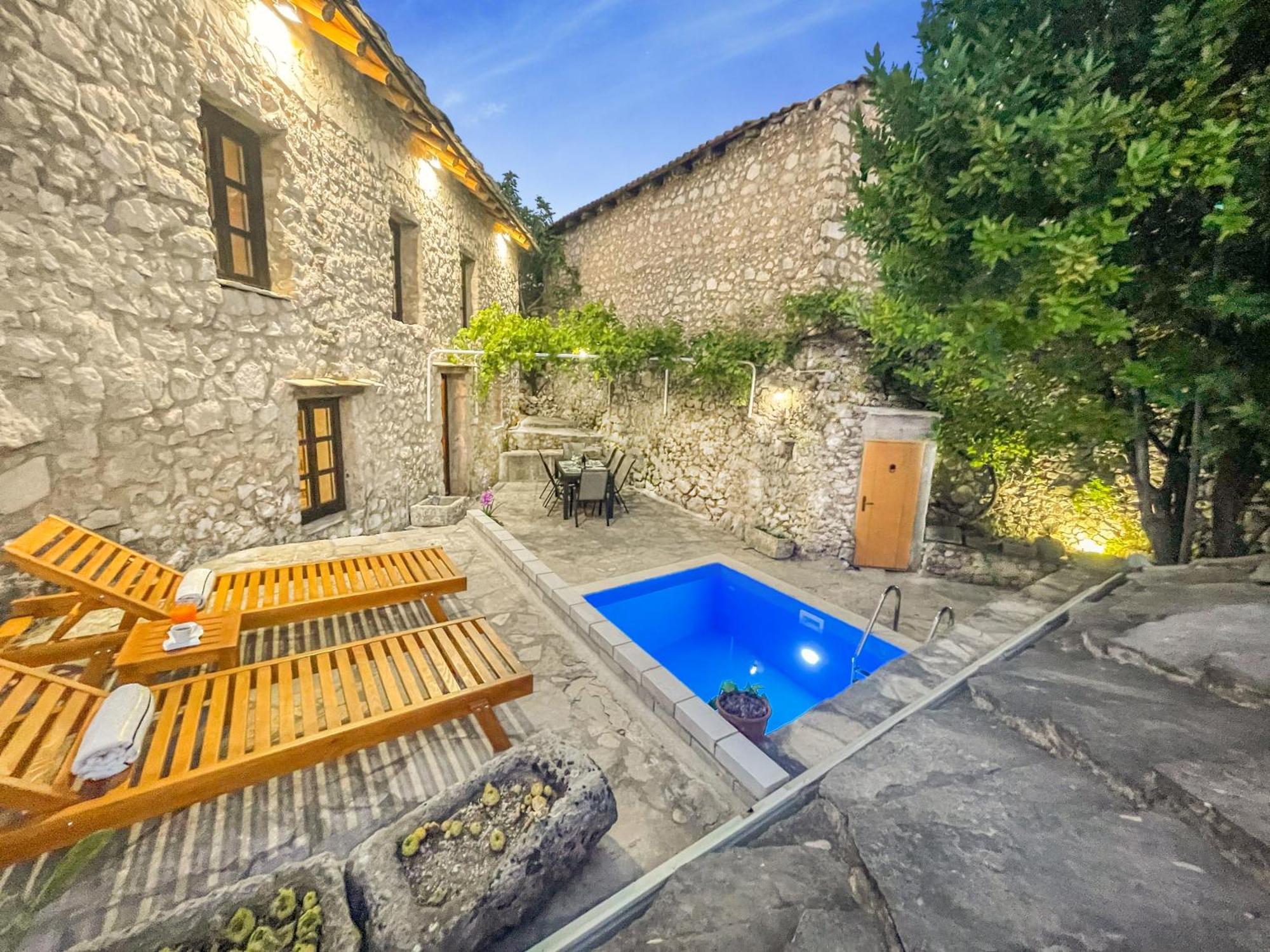 Villa Historic Pocitelj With Pool And Incredible Views On The River And Landmarks Экстерьер фото